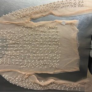 Sheer Pearl Embellished Top